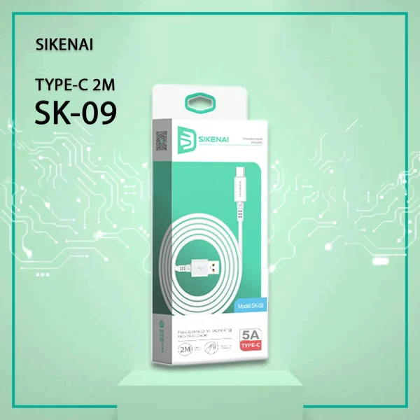 כבל 2 מטר SK-09 SIKENAI טייפ סי