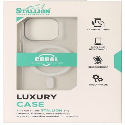 כיסוי קשיח קורל מגסייף שקוף S24 פלוס