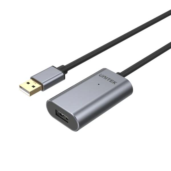 כבל USB 3.0 מאריך אקטיבי מאלומיניום באורך 10 מטר