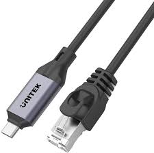 כבל USB-C ל-Ethernet באורך ‎1מ׳ – רשת ‎Gigabit LAN‎, תומך ‎Thunderbolt 3/4